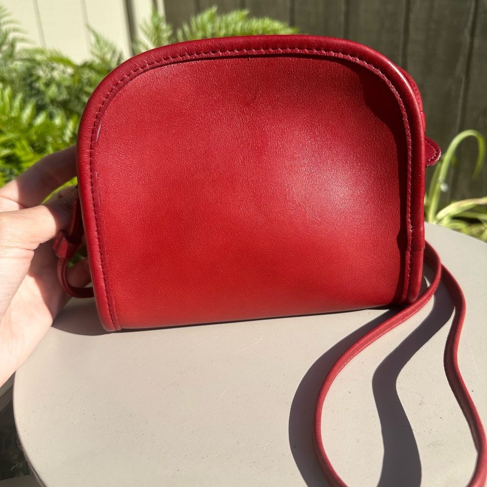 Vintage Coach Bag Abbie Red 9017 - Picture 2 of 9